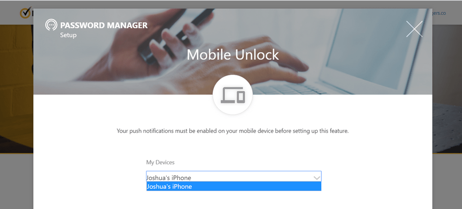 Setting Up Norton Password Manager Mobile Unlock